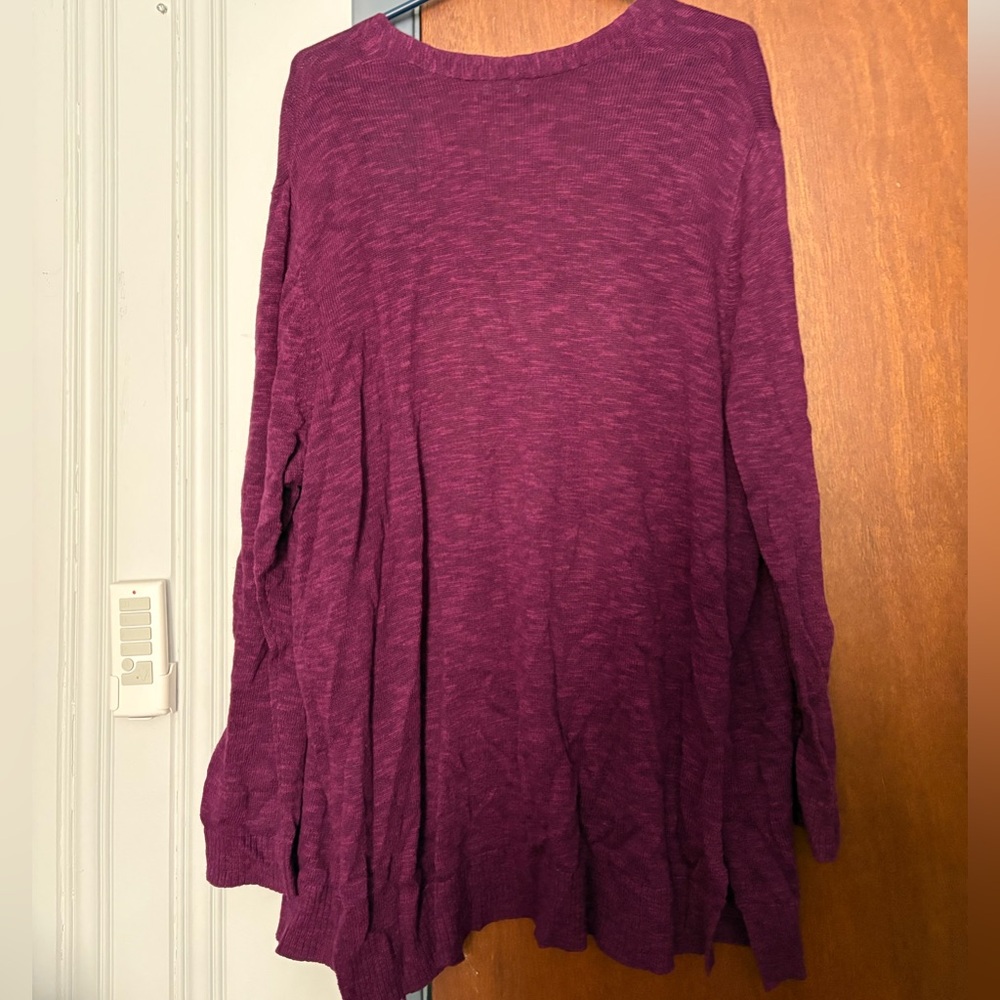 Gap open front Raspberry cardigan - Picture 3 of 3